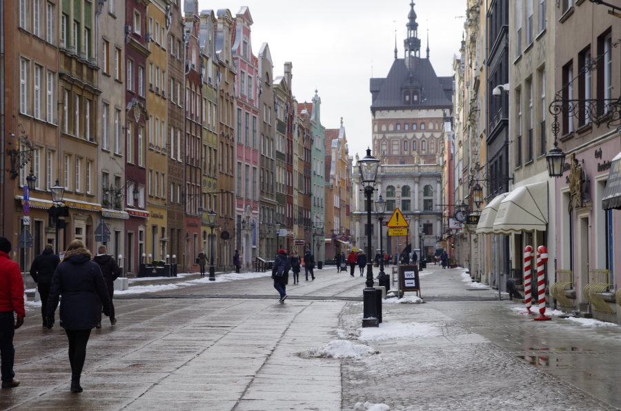 zimowy spacer po Gdańsku