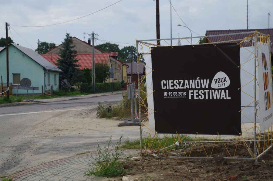 Cieszanów Rock Festiwal - Banner Powitalny