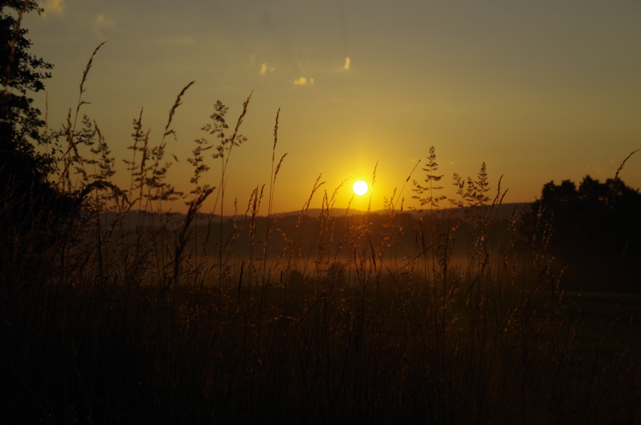 Długopole Dolne - Zachód słońca