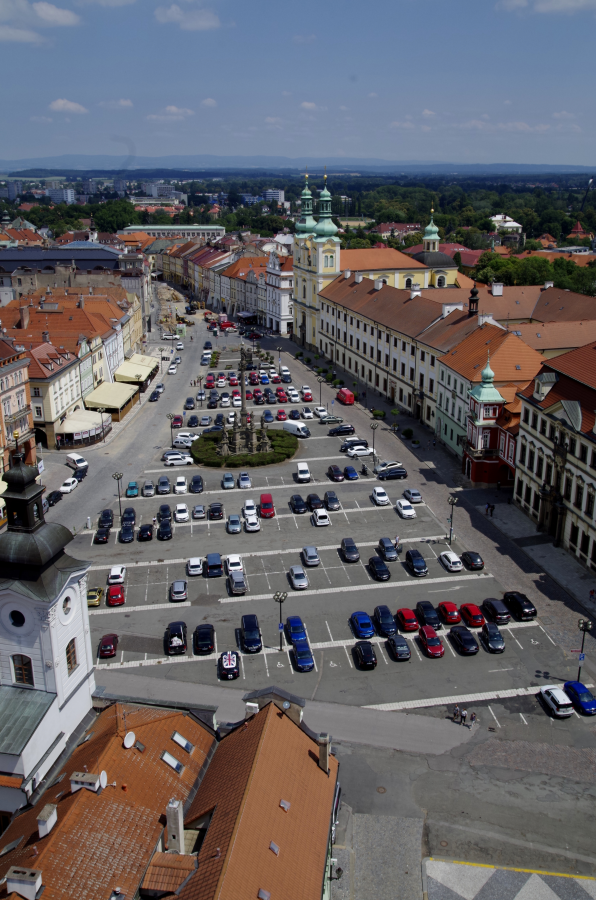 Hradec Králové - Czechy - widok na rynek