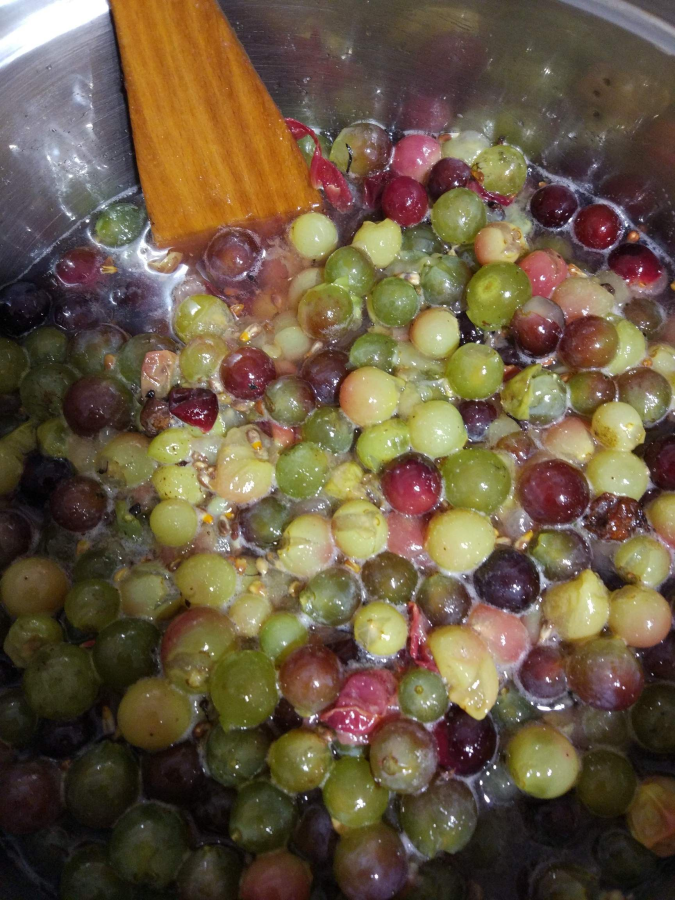 Fazy produkcji syropu z winogron